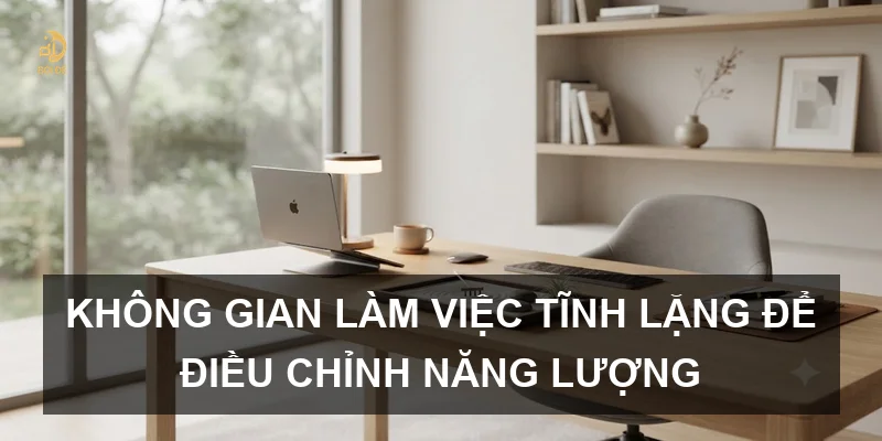 Không gian làm việc tĩnh lặng để điều chỉnh năng lượng