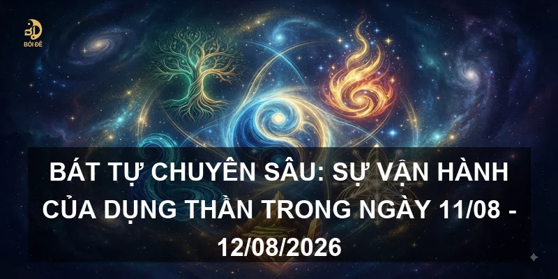 Bát tự chuyên sâu: Sự vận hành của Dụng thần trong ngày 11/08 - 12/08/2026