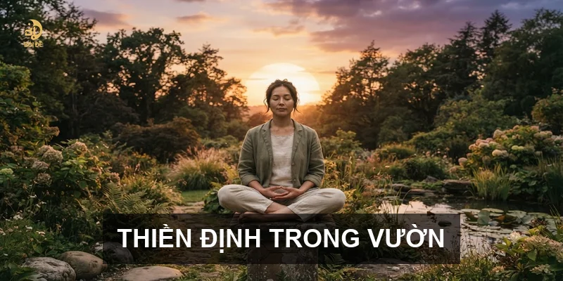 Thiền định trong vườn
