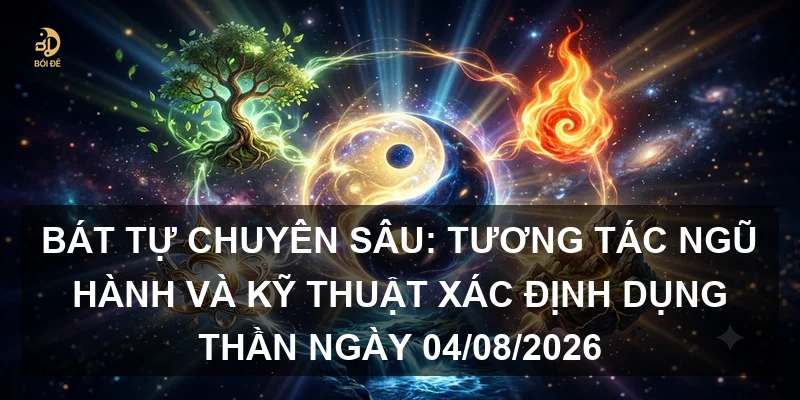 Bát tự chuyên sâu: Tương tác Ngũ hành và kỹ thuật xác định Dụng thần ngày 04/08/2026