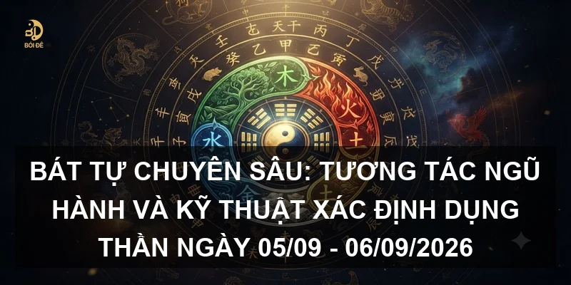 Bát tự chuyên sâu: Tương tác Ngũ hành và kỹ thuật xác định Dụng thần ngày 05/09 - 06/09/2026