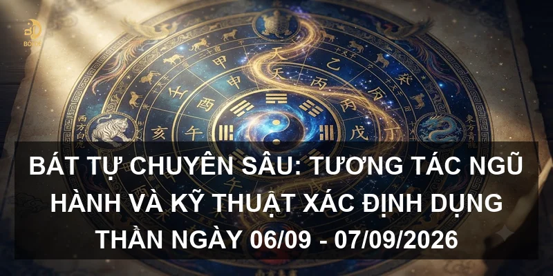 Bát tự chuyên sâu: Tương tác Ngũ hành và kỹ thuật xác định Dụng thần ngày 06/09 - 07/09/2026