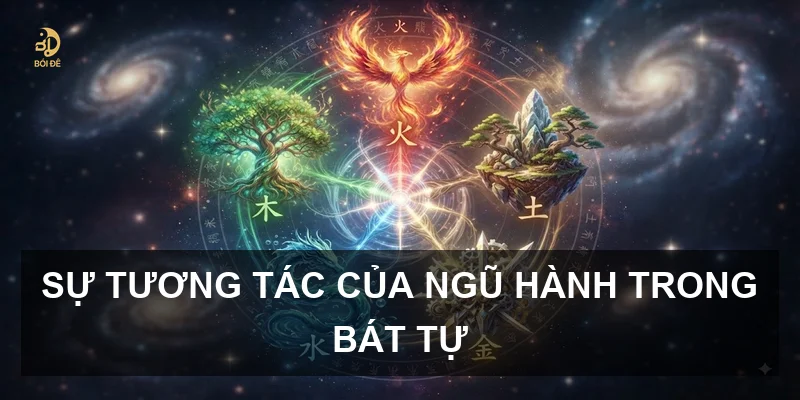 Sự tương tác của ngũ hành trong Bát tự