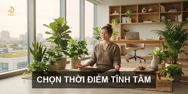 Chọn thời điểm tĩnh tâm