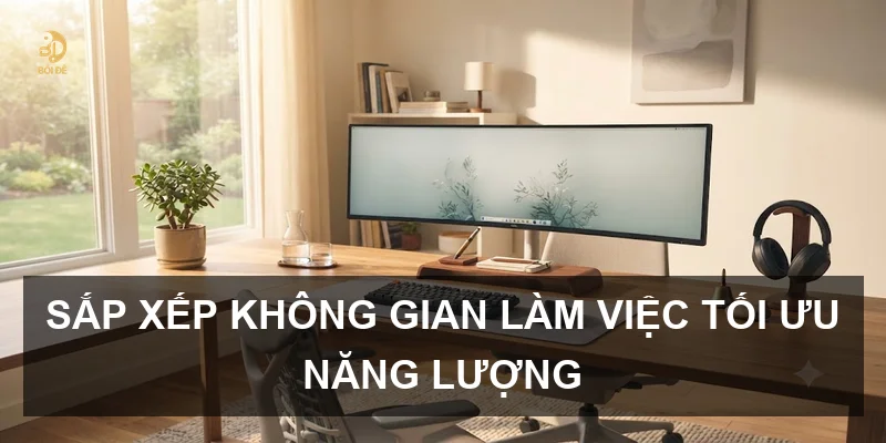 Sắp xếp không gian làm việc tối ưu năng lượng