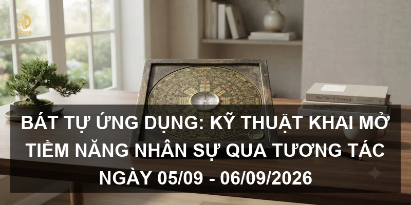 Bát tự ứng dụng: Kỹ thuật khai mở tiềm năng nhân sự qua tương tác ngày 05/09 - 06/09/2026