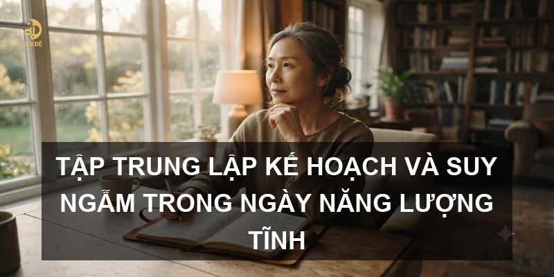 Tập trung lập kế hoạch và suy ngẫm trong ngày năng lượng tĩnh