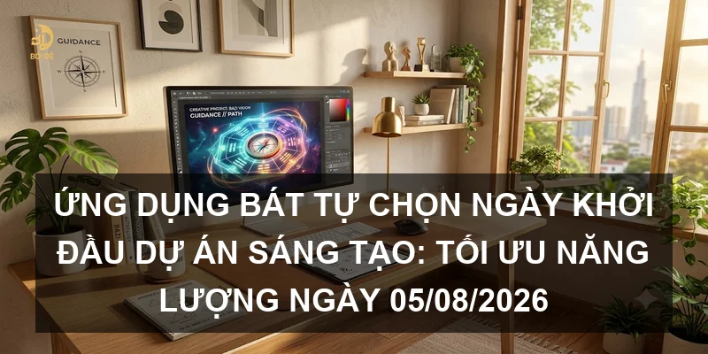 Ứng dụng Bát tự chọn ngày khởi đầu dự án sáng tạo: Tối ưu năng lượng ngày 05/08/2026