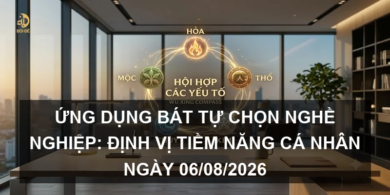 Ứng dụng Bát tự chọn nghề nghiệp: Định vị tiềm năng cá nhân ngày 06/08/2026