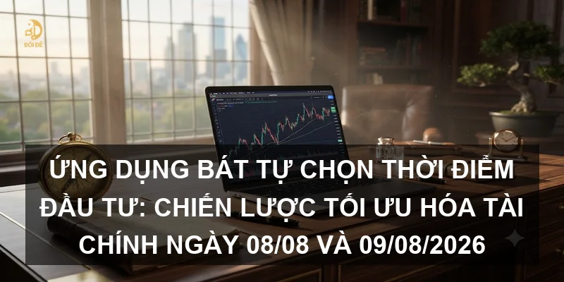 Ứng dụng Bát tự chọn thời điểm đầu tư: Chiến lược tối ưu hóa tài chính ngày 08/08 và 09/08/2026