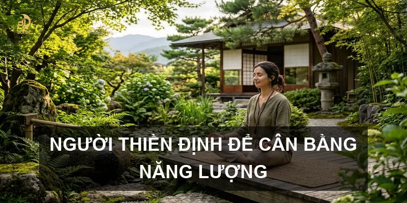 Người thiền định để cân bằng năng lượng