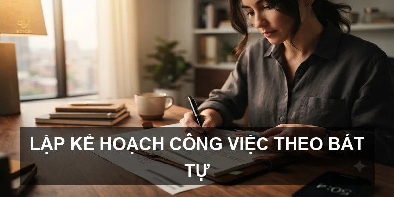 Lập kế hoạch công việc theo bát tự