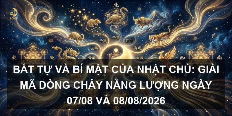 Bát tự và bí mật của Nhật chủ: Giải mã dòng chảy năng lượng ngày 07/08 và 08/08/2026