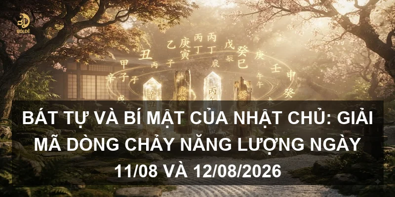 Bát tự và bí mật của Nhật chủ: Giải mã dòng chảy năng lượng ngày 11/08 và 12/08/2026