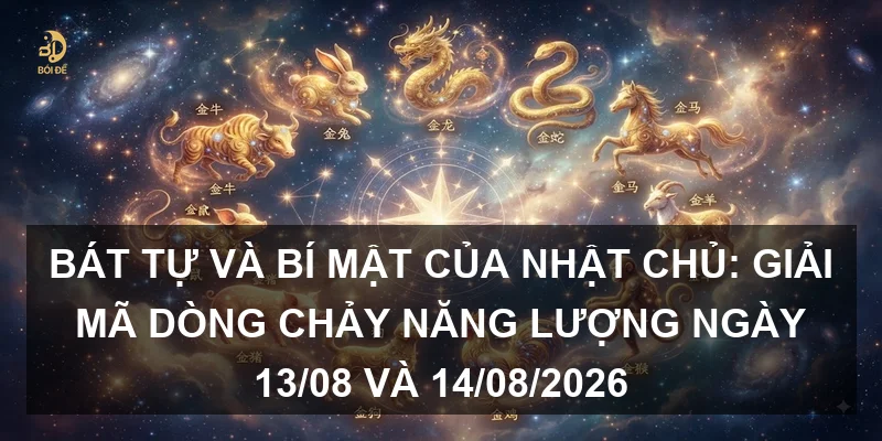 Bát tự và bí mật của Nhật chủ: Giải mã dòng chảy năng lượng ngày 13/08 và 14/08/2026