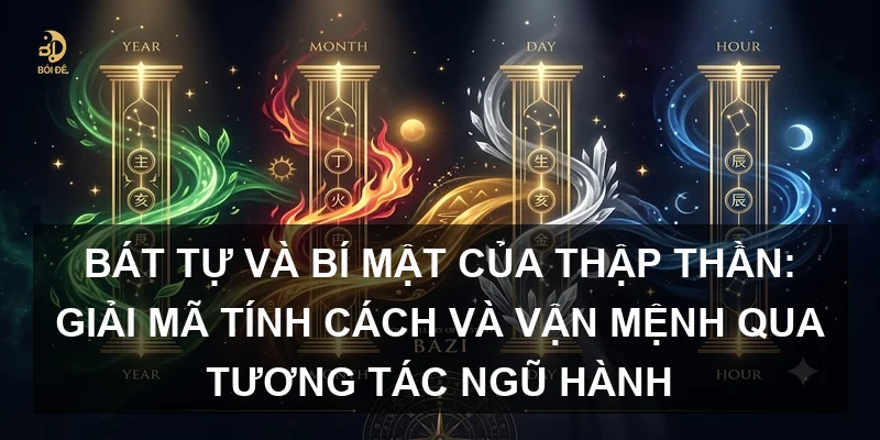 Bát tự và bí mật của Thập Thần: Giải mã tính cách và vận mệnh qua tương tác ngũ hành