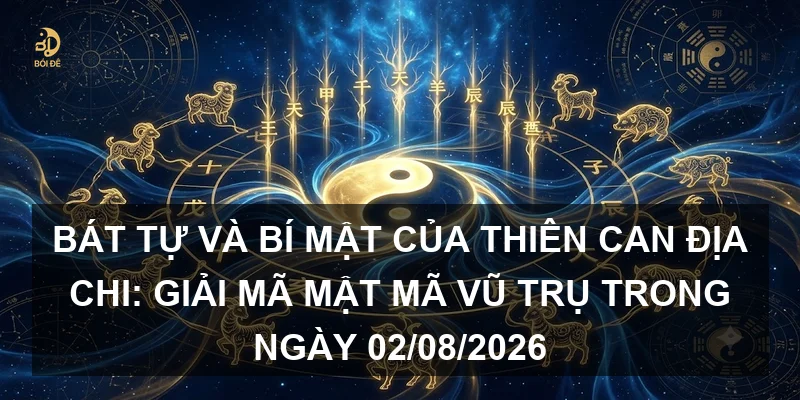 Bát tự và bí mật của Thiên Can Địa Chi: Giải mã mật mã vũ trụ trong ngày 02/08/2026