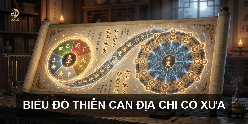Biểu đồ Thiên Can Địa Chi cổ xưa