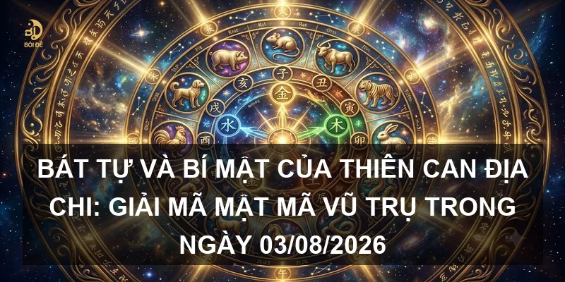 Bát tự và bí mật của Thiên Can Địa Chi: Giải mã mật mã vũ trụ trong ngày 03/08/2026