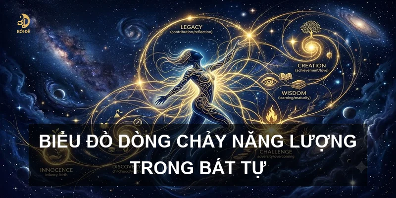 Biểu đồ dòng chảy năng lượng trong bát tự
