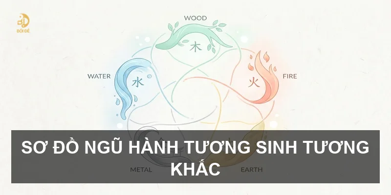 Sơ đồ ngũ hành tương sinh tương khắc