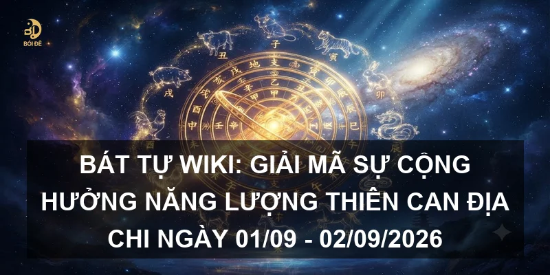 Bát tự wiki: Giải mã sự cộng hưởng năng lượng Thiên Can Địa Chi ngày 01/09 - 02/09/2026