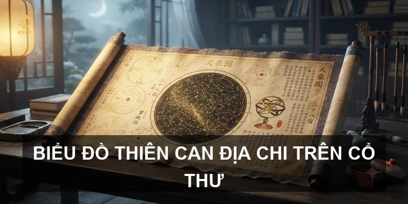 Biểu đồ Thiên Can Địa Chi trên cổ thư