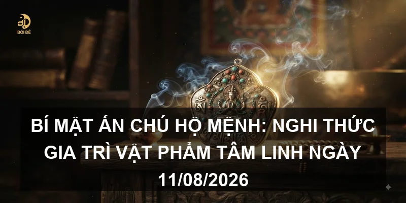Bí mật Ấn chú hộ mệnh: Nghi thức gia trì vật phẩm tâm linh ngày 11/08/2026