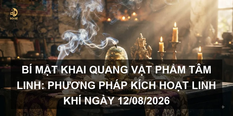 Bí mật khai quang vật phẩm tâm linh: Phương pháp kích hoạt linh khí ngày 12/08/2026
