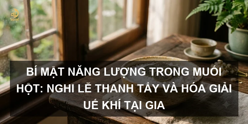 Bí mật năng lượng trong muối hột: Nghi lễ thanh tẩy và hóa giải uế khí tại gia