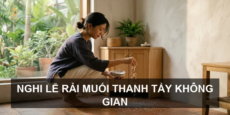 Nghi lễ rải muối thanh tẩy không gian