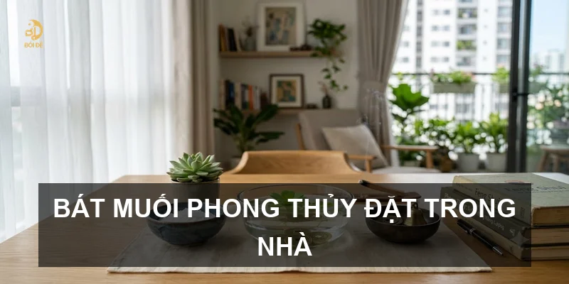 Bát muối phong thủy đặt trong nhà