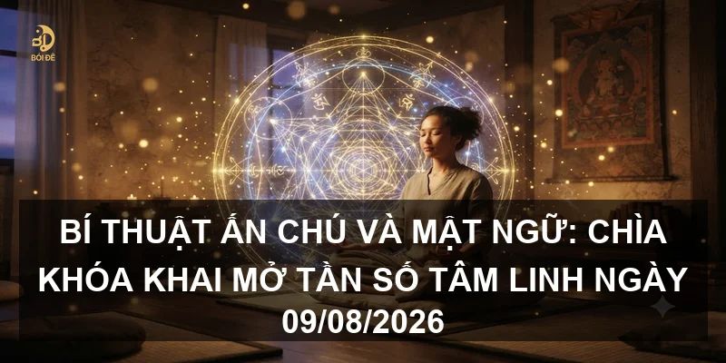Bí thuật Ấn chú và Mật ngữ: Chìa khóa khai mở tần số tâm linh ngày 09/08/2026