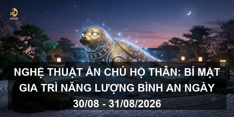Nghệ thuật Ấn chú hộ thân: Bí mật gia trì năng lượng bình an ngày 30/08 - 31/08/2026