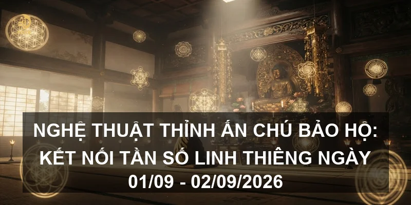 Nghệ thuật thỉnh Ấn chú bảo hộ: Kết nối tần số linh thiêng ngày 01/09 - 02/09/2026