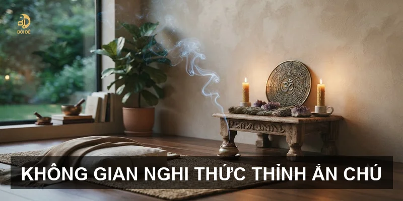 Không gian nghi thức thỉnh ấn chú
