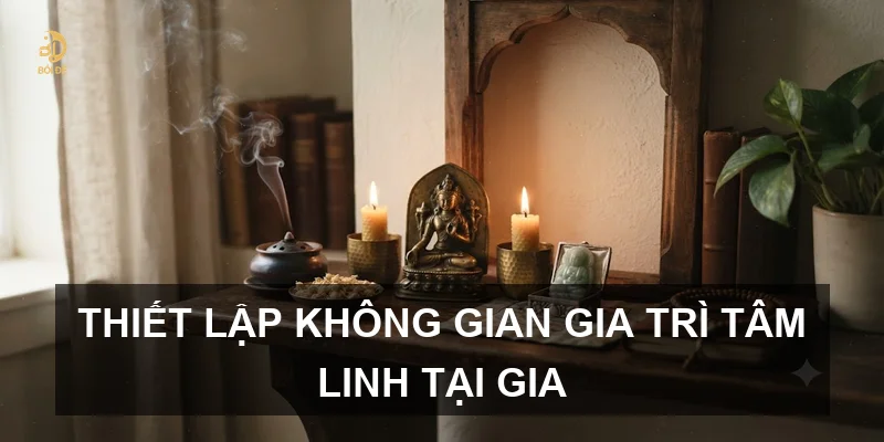 Thiết lập không gian gia trì tâm linh tại gia