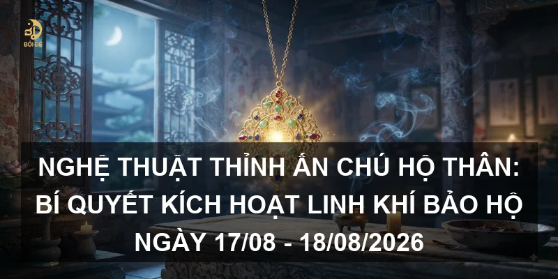 Nghệ thuật thỉnh Ấn chú hộ thân: Bí quyết kích hoạt linh khí bảo hộ ngày 17/08 - 18/08/2026