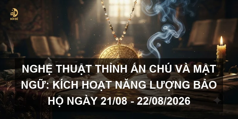 Nghệ thuật thỉnh ấn chú và mật ngữ: Kích hoạt năng lượng bảo hộ ngày 21/08 - 22/08/2026