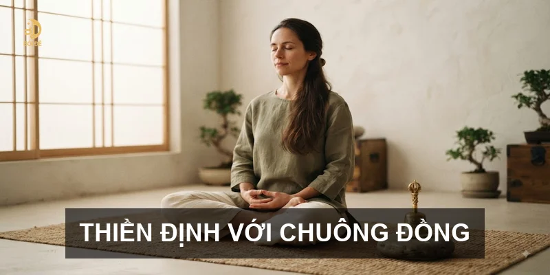 Thiền định với chuông đồng