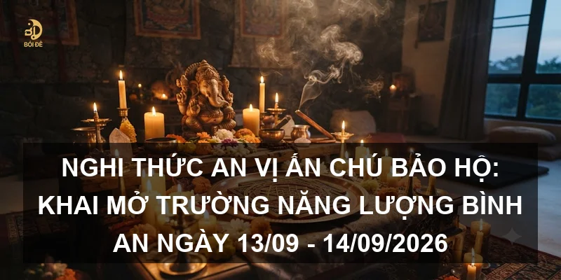 Nghi thức an vị Ấn chú bảo hộ: Khai mở trường năng lượng bình an ngày 13/09 - 14/09/2026