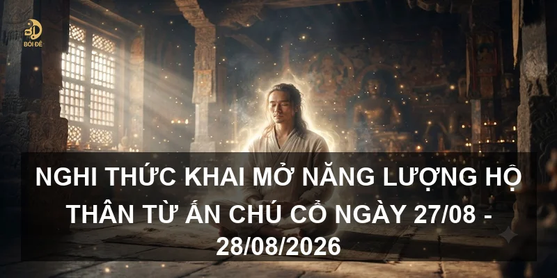 Nghi thức khai mở năng lượng hộ thân từ Ấn chú cổ ngày 27/08 - 28/08/2026
