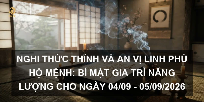 Nghi thức thỉnh và an vị linh phù hộ mệnh: Bí mật gia trì năng lượng cho ngày 04/09 - 05/09/2026