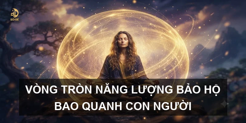 Vòng tròn năng lượng bảo hộ bao quanh con người