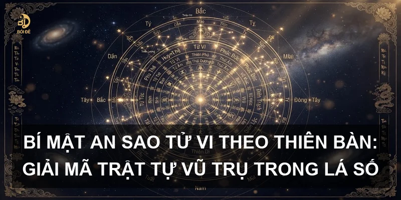 Bí mật an sao Tử Vi theo Thiên bàn: Giải mã trật tự vũ trụ trong lá số