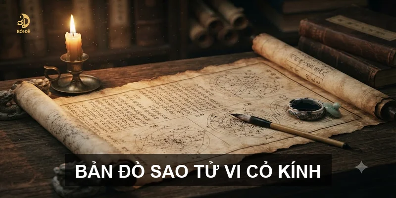 Bản đồ sao Tử Vi cổ kính