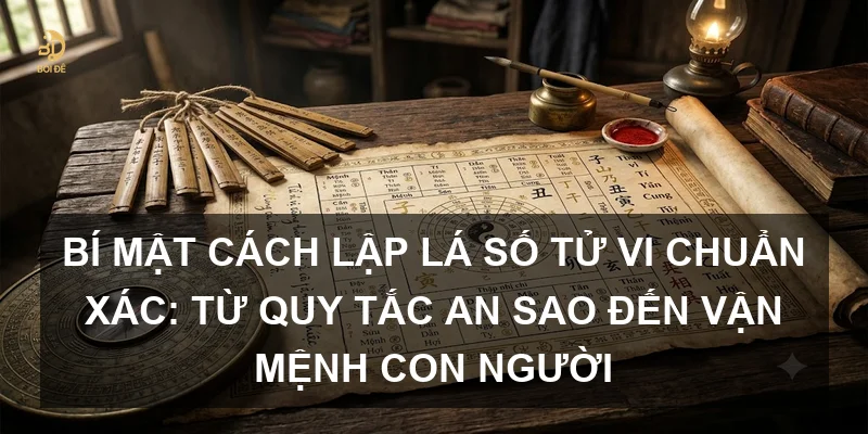 Bí mật cách lập lá số Tử vi chuẩn xác: Từ quy tắc an sao đến vận mệnh con người