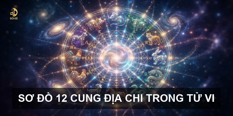 Sơ đồ 12 cung địa chi trong Tử vi