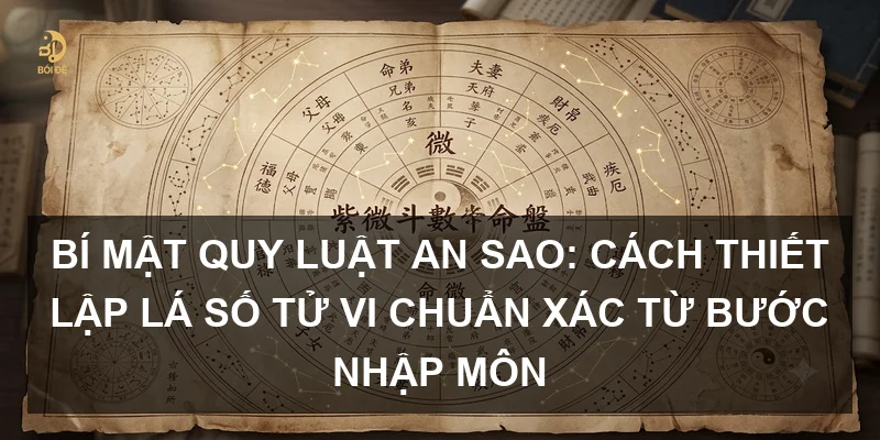 Bí mật quy luật An Sao: Cách thiết lập lá số Tử vi chuẩn xác từ bước nhập môn