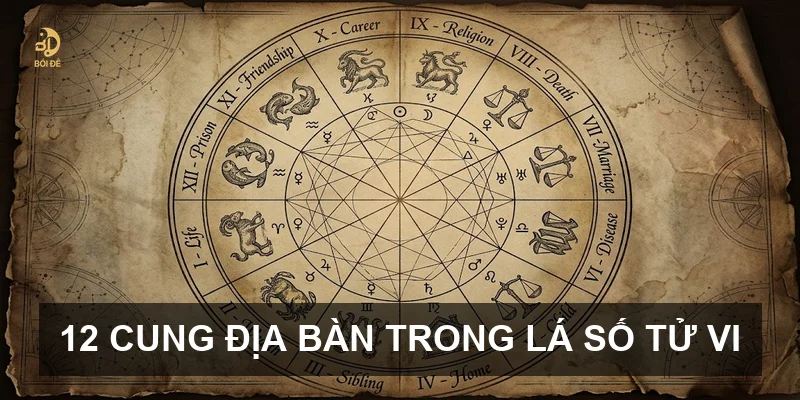 12 cung địa bàn trong lá số tử vi